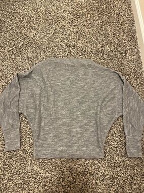 We The Free Gray Zip-Neck Pullover